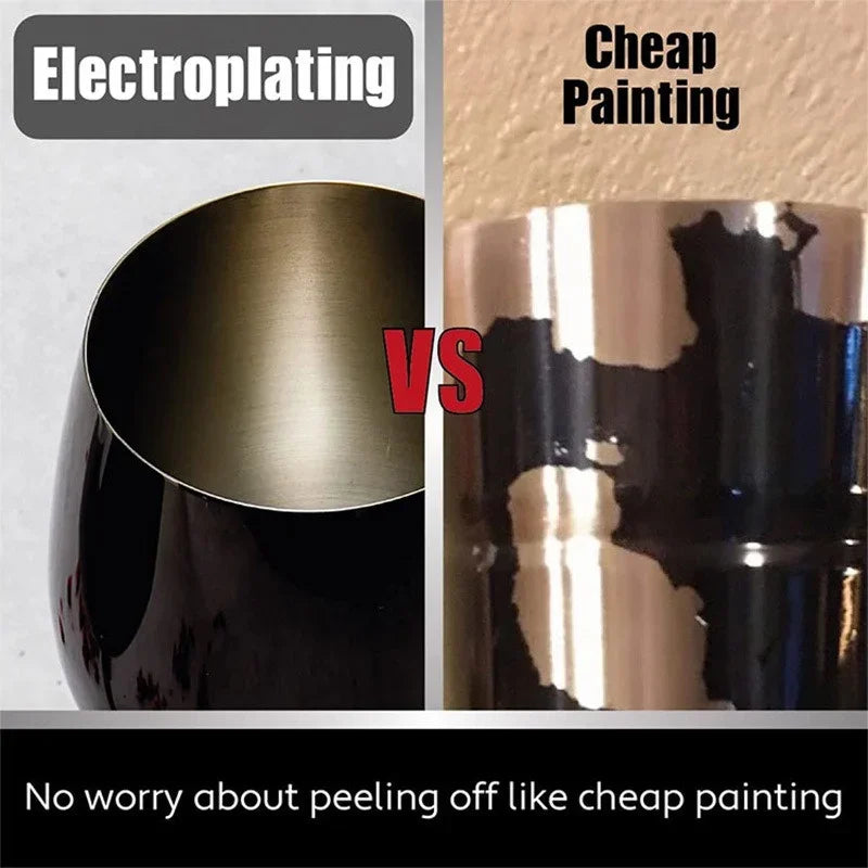 CALYVRA - Sculptural Stainless Steel Goblet for Break-Resistant Entertaining