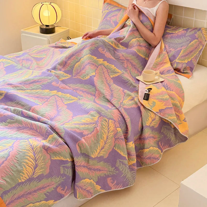 COTELYA - Cotton Gauze Blanket for Airy, Artful Summer Layering