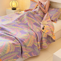 COTELYA - Cotton Gauze Blanket for Airy, Artful Summer Layering