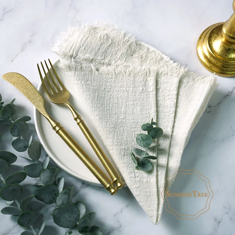 TAVRINA - Cotton Napkin Set for Artfully Layered Tablescapes