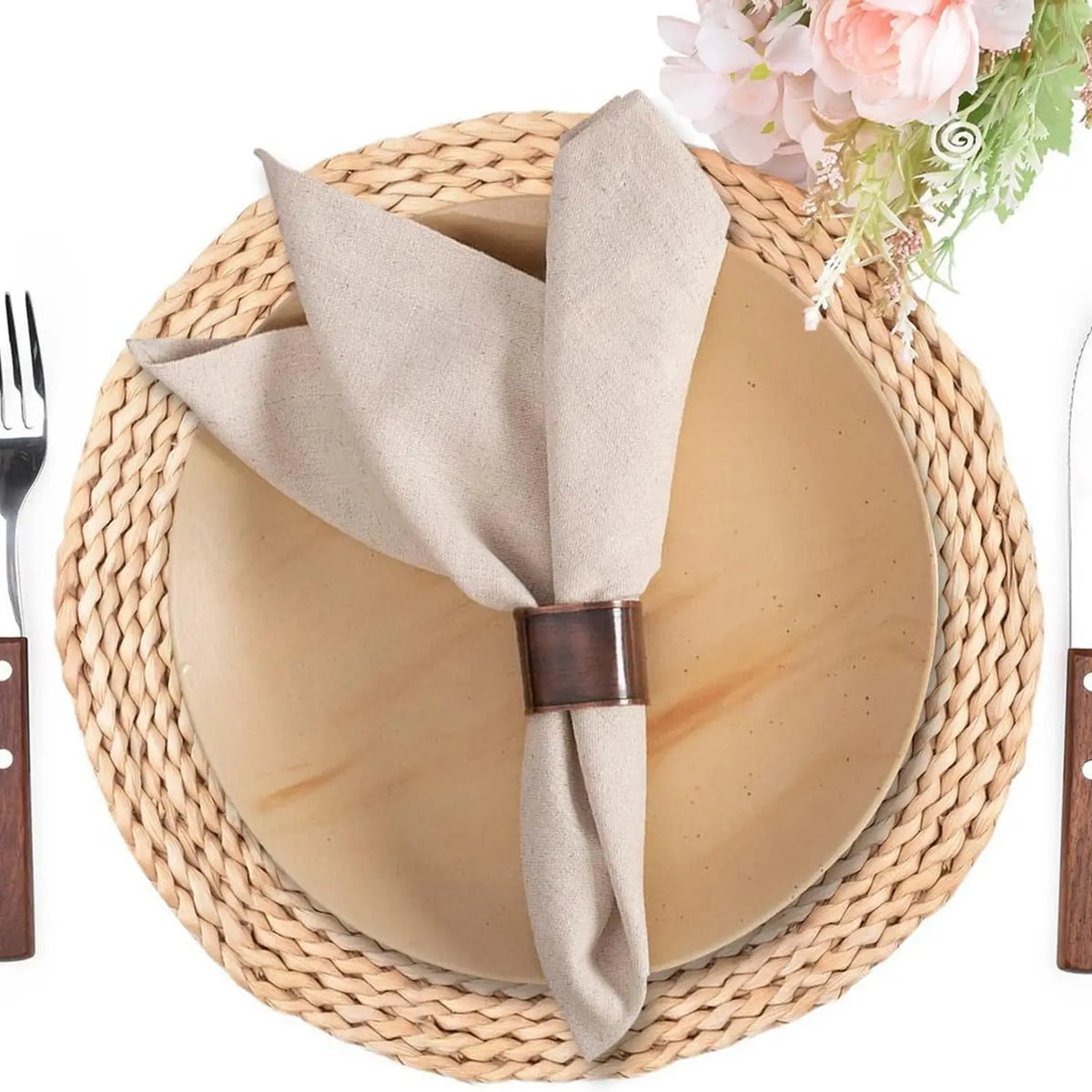 VELNORI - 12-Piece Linen Napkin Set for an Artfully Dressed Table