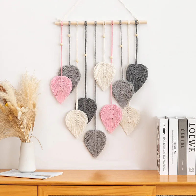 LEAFYRA - Macrame Leaf Wall Hanging for an Artistic Focal Point