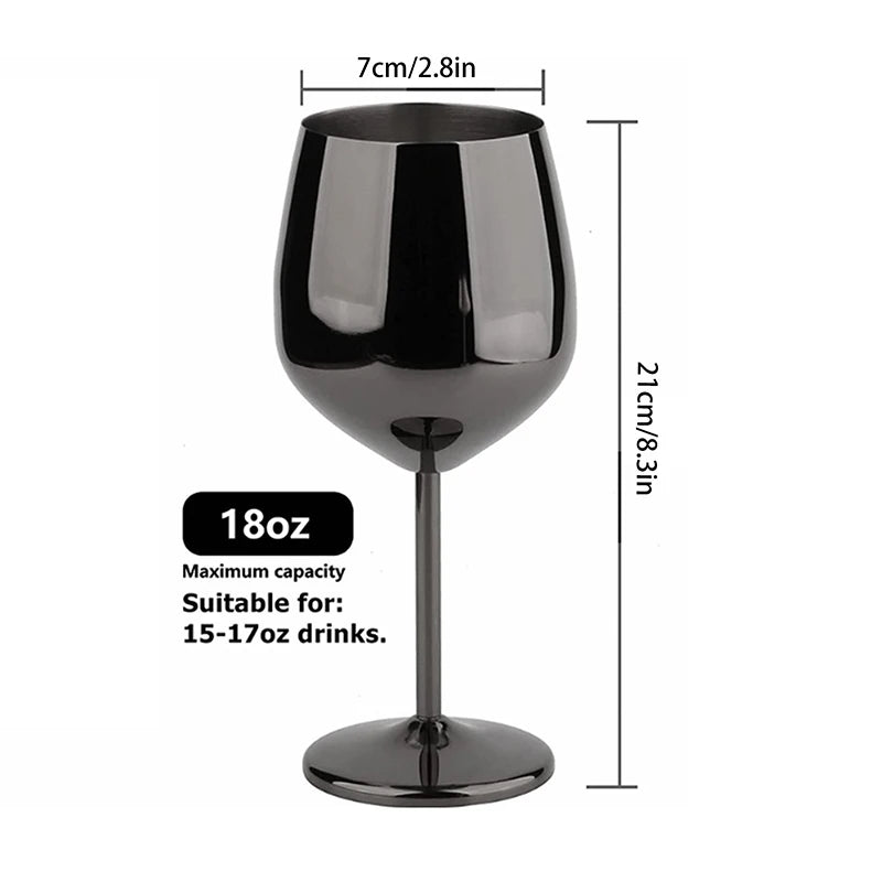 ZELVORA - Sculptural Steel Goblet for Break-Resistant Entertaining