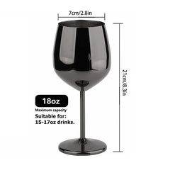 ZELVORA - Sculptural Steel Goblet for Break-Resistant Entertaining