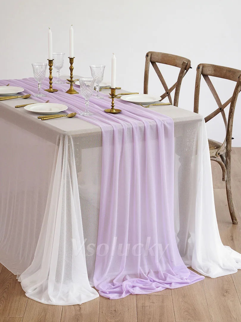SHEERIVA - Sheer Table Runner for Elegant Occasion Tables