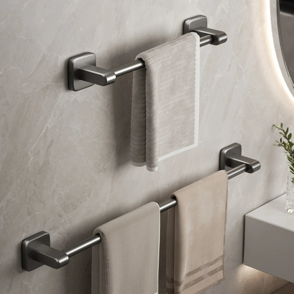 TOVELIQ - Self-Adhesive Towel Rail for Drill-Free Storage