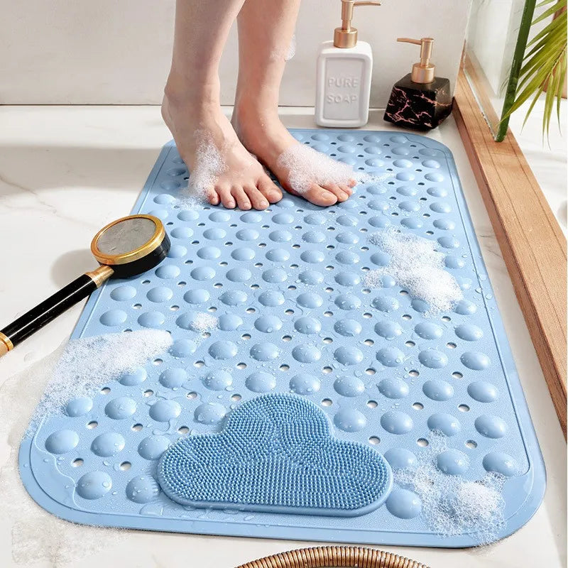 TREDORA - Textured Shower Mat for Steadier, Massaging Footing