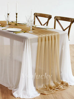 SHEERIVA - Sheer Table Runner for Elegant Occasion Tables