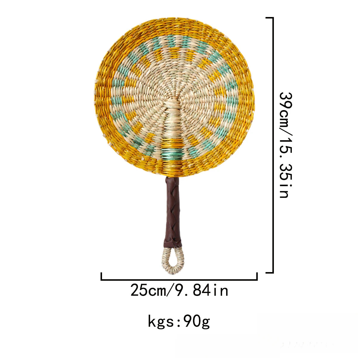 WOVELUNE - Woven Seagrass Fan Wall Art to Anchor Your Seating Area