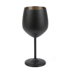 ZELVORA - Sculptural Steel Goblet for Break-Resistant Entertaining