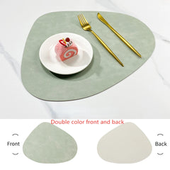 VELDROPA - Double-Sided PU Placemat for Stylish Table Protection