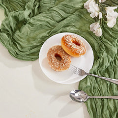 DRAPELLE - Gauze Table Runner for Softly Textured Tablescapes