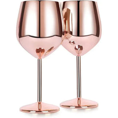 CALYVRA - Sculptural Stainless Steel Goblet for Break-Resistant Entertaining