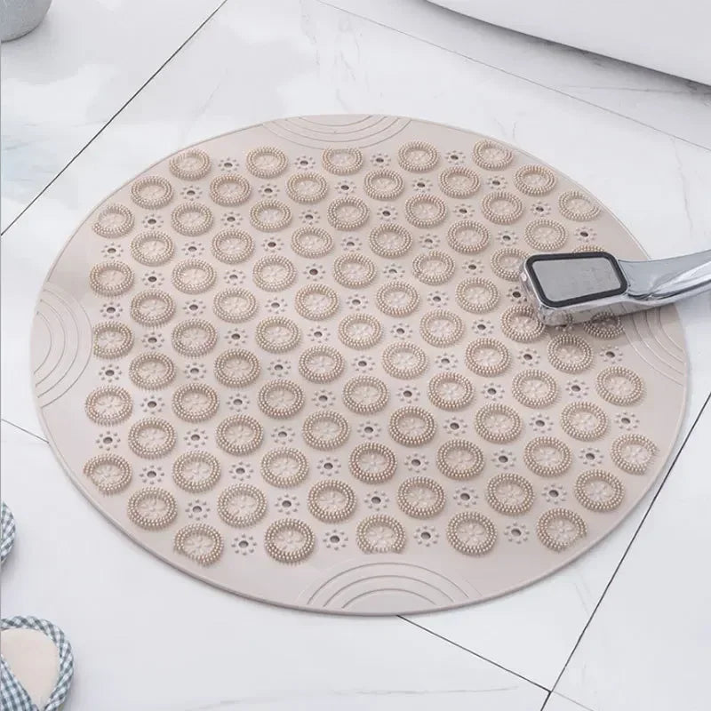 VELSORA - Sculptural Suction Bath Mat for Steadier Showers