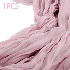 DRAPELIS - Semi-Sheer Gauze Table Runner for Artful Tablescapes