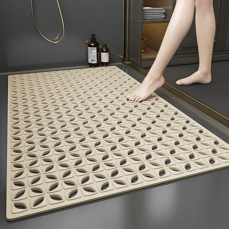 AQUVESSA - PVC Bath Mat For Steadier Footing In Wet Spaces