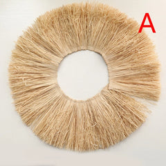RAVIELA - Raffia Fringe Garland for Textured Wall Displays