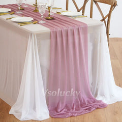SHEERIVA - Sheer Table Runner for Elegant Occasion Tables