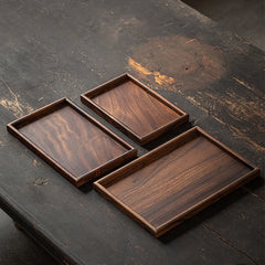BAMBRIS - Curved Bamboo Serving Tray for Spill-Free Hosting