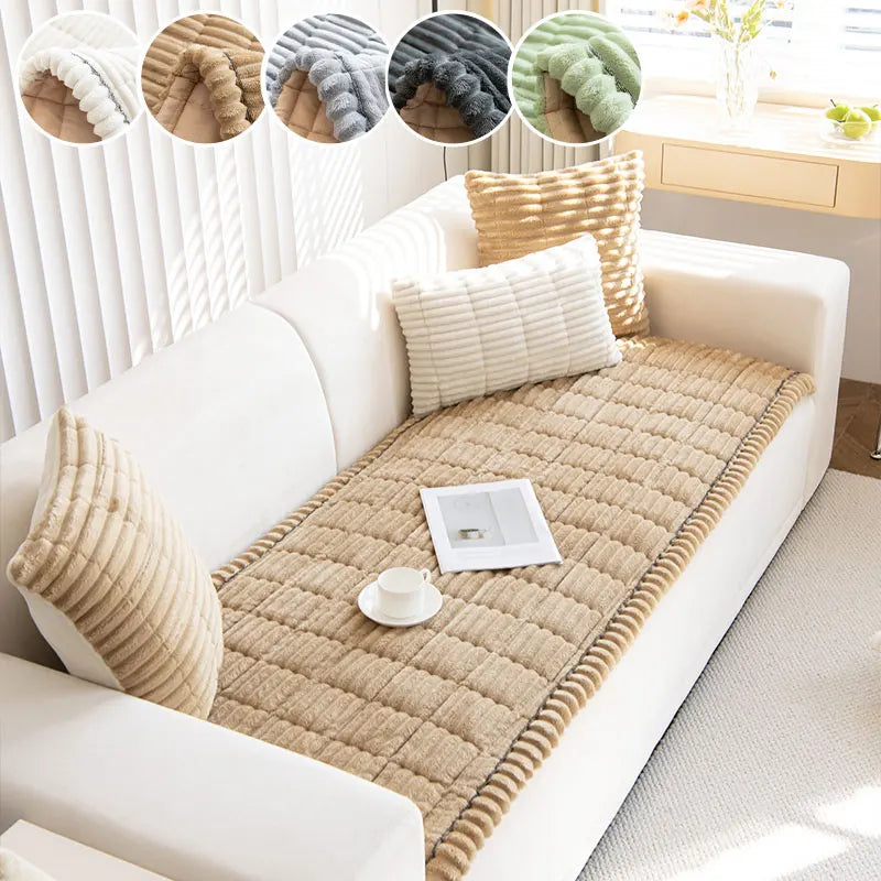 LOUNIVA - Flannel Sofa Cushion for Secure, Layered Comfort
