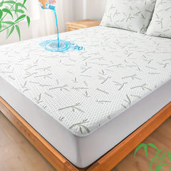 PURESLUMBER - Bamboo Fitted Sheet for Soft, Secure Sleep