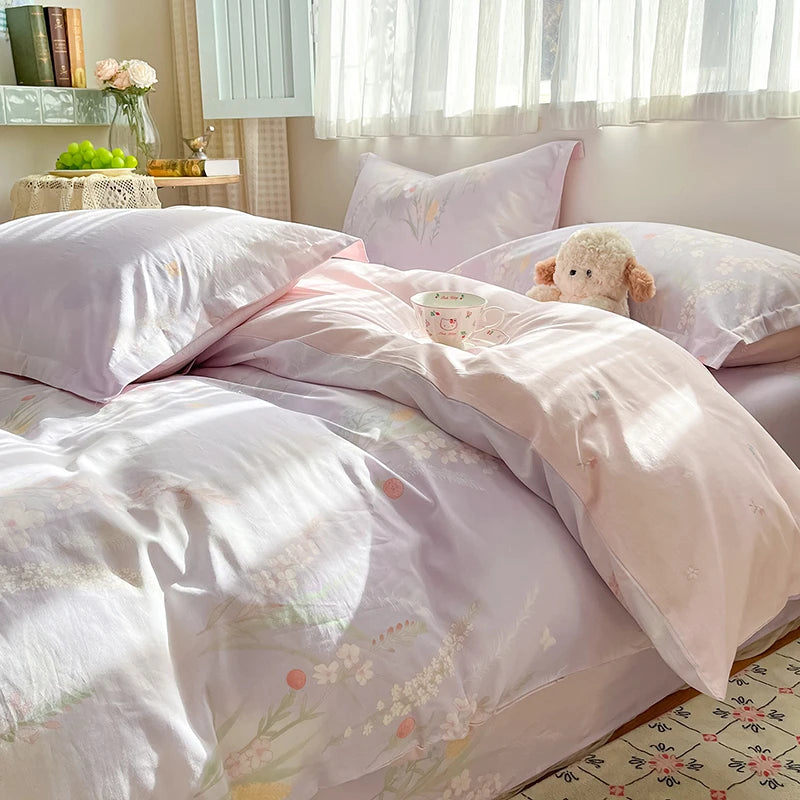 FLORVENA - Floral Cotton Duvet Set for an Artful Bedroom