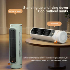 COOLSPIRE - Compact Tower Fan for Quiet Personal Cooling