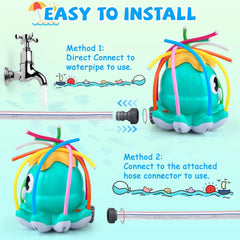 SPLASHPOD - Kids Octopus Sprinkler for Active Outdoor Play