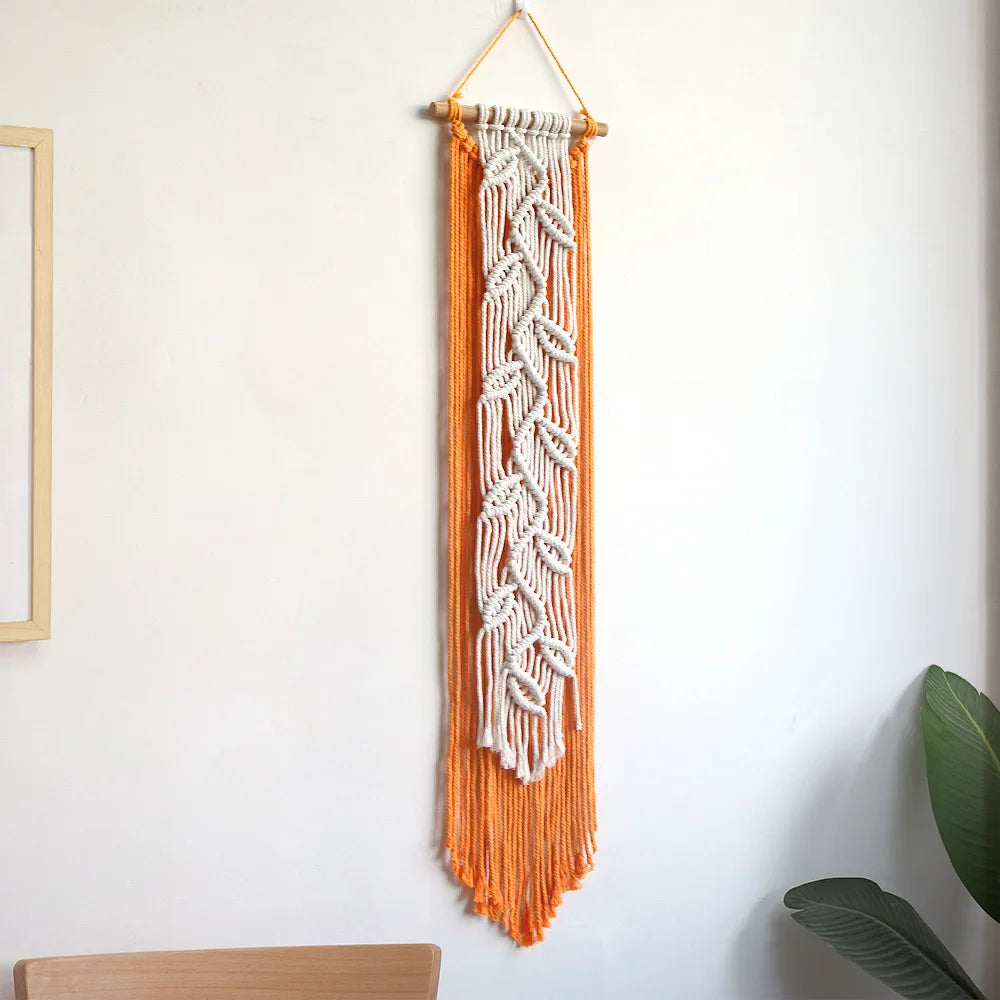 FOLYVIA - Leaf Macrame Wall Hanging to Enliven Blank Walls