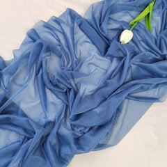 LUMEVRA - Sheer Chiffon Table Runner for Artful Event Draping