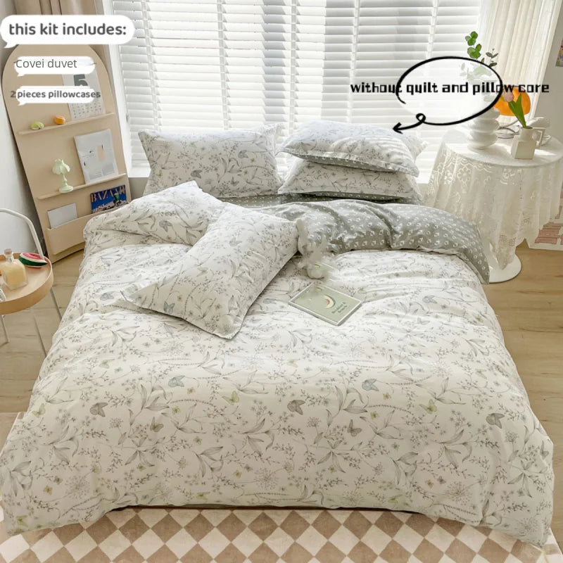 PETALYRA - Floral Cotton Duvet Set for an Artful Bedroom Focal Point