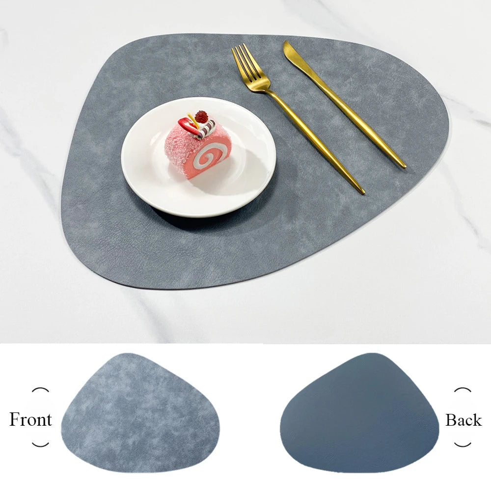 VELDROPA - Double-Sided PU Placemat for Stylish Table Protection