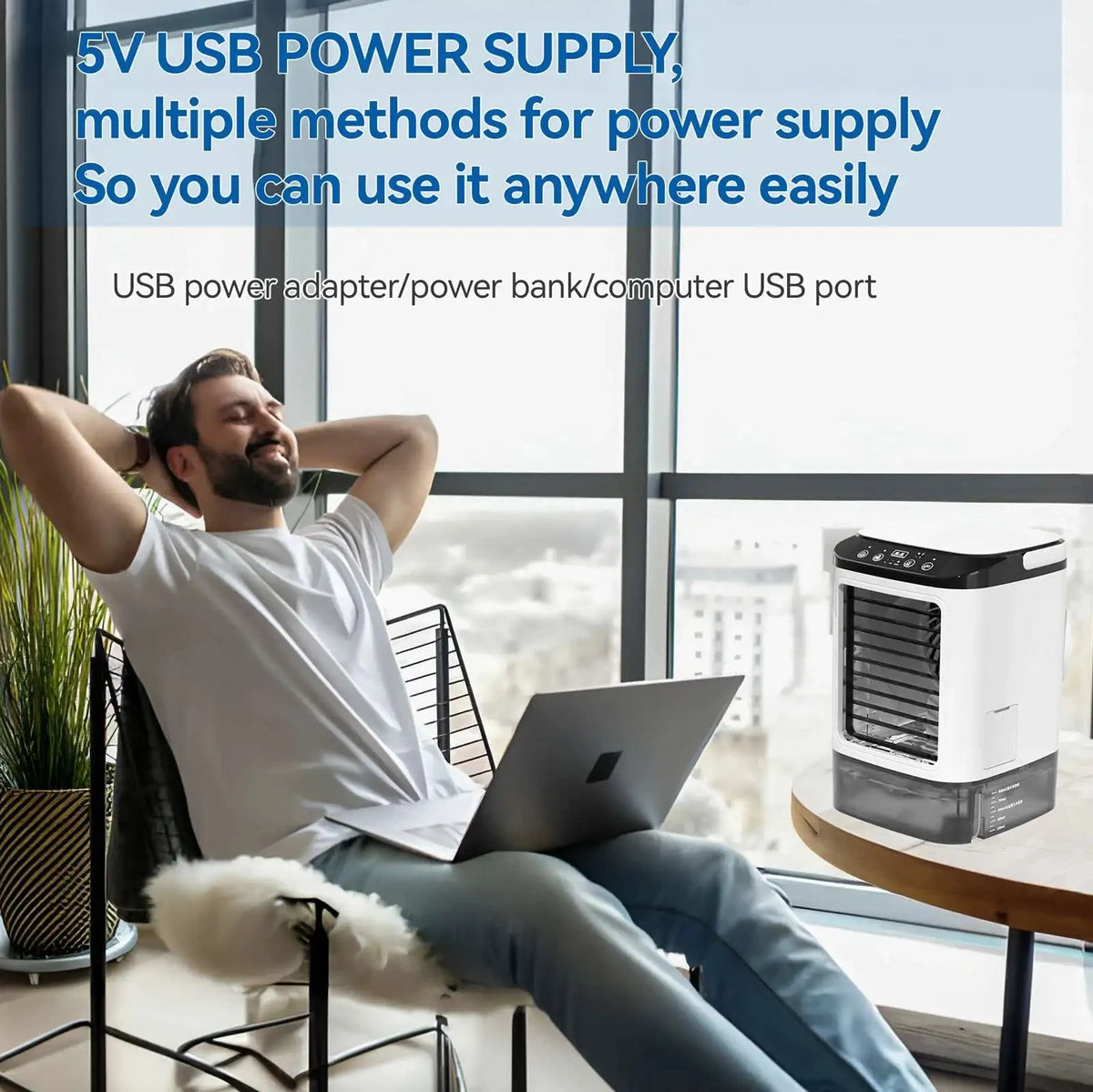 COOLSPRING - Compact 3-Speed Air Cooler for Personal Comfort