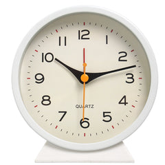 TINVORA - Metal Alarm Clock for Quiet Bedside Timekeeping