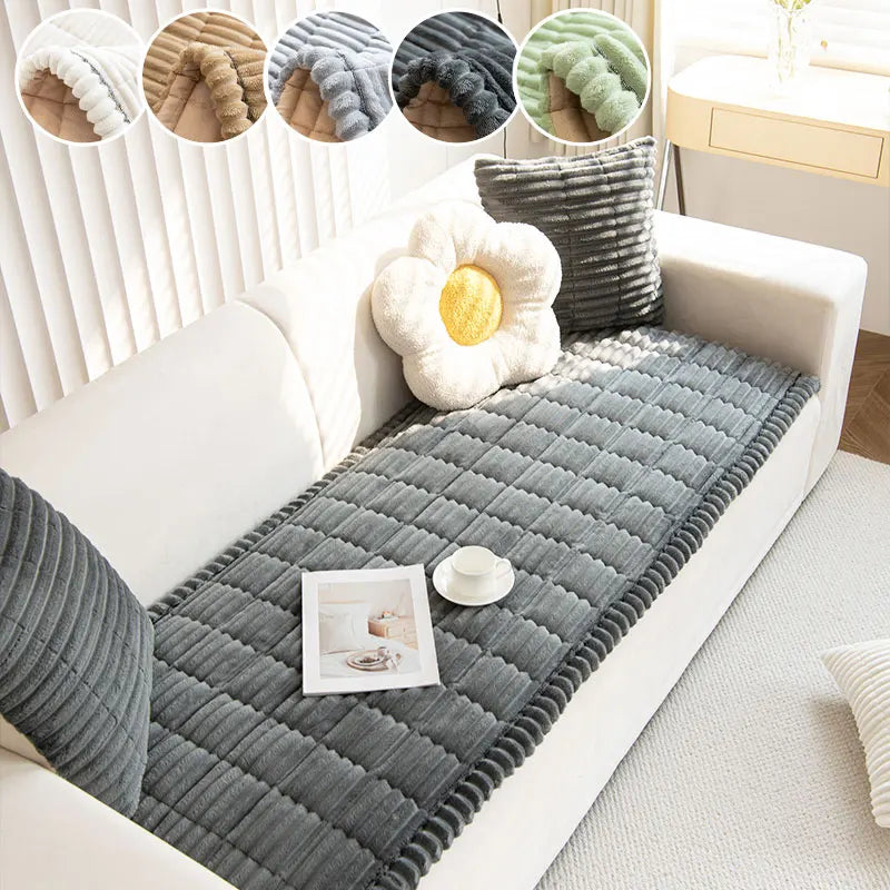 LOUNIVA - Flannel Sofa Cushion for Secure, Layered Comfort