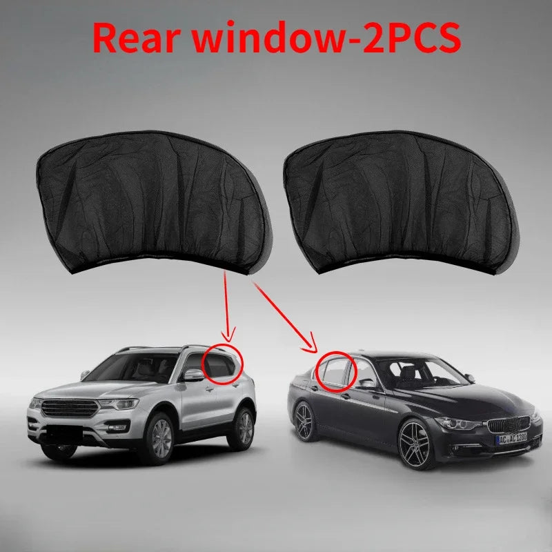 MESHLUNE - Mesh Car Window Shades for UV Protection and Cooler Rides