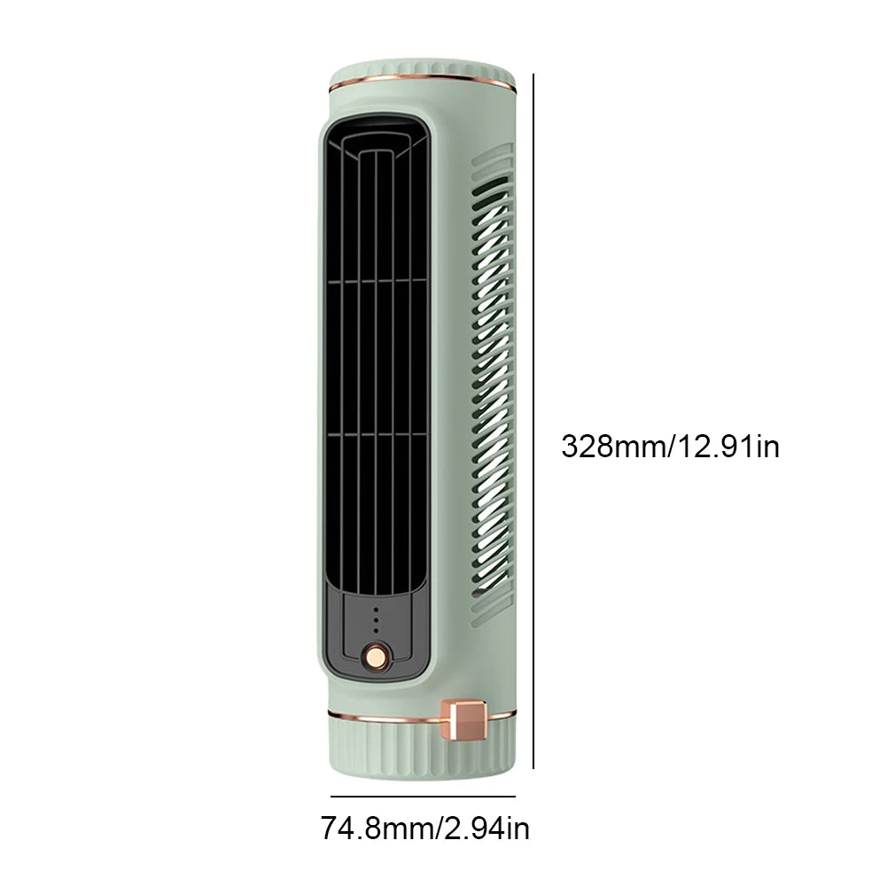COOLSPIRE - Compact Tower Fan for Quiet Personal Cooling