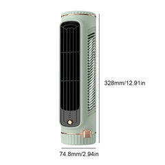 COOLSPIRE - Compact Tower Fan for Quiet Personal Cooling