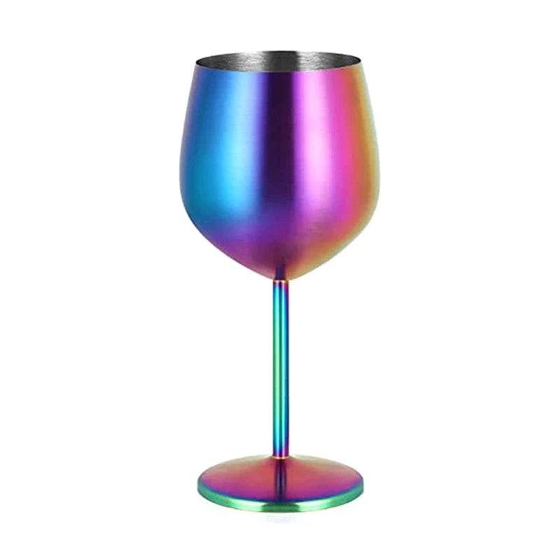 ZELVORA - Sculptural Steel Goblet for Break-Resistant Entertaining