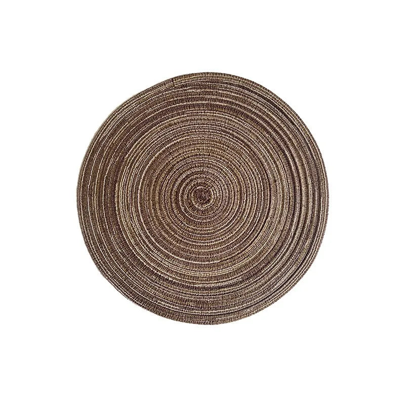 WOVELIA - Round Woven Placemat for Artistic Heat Protection