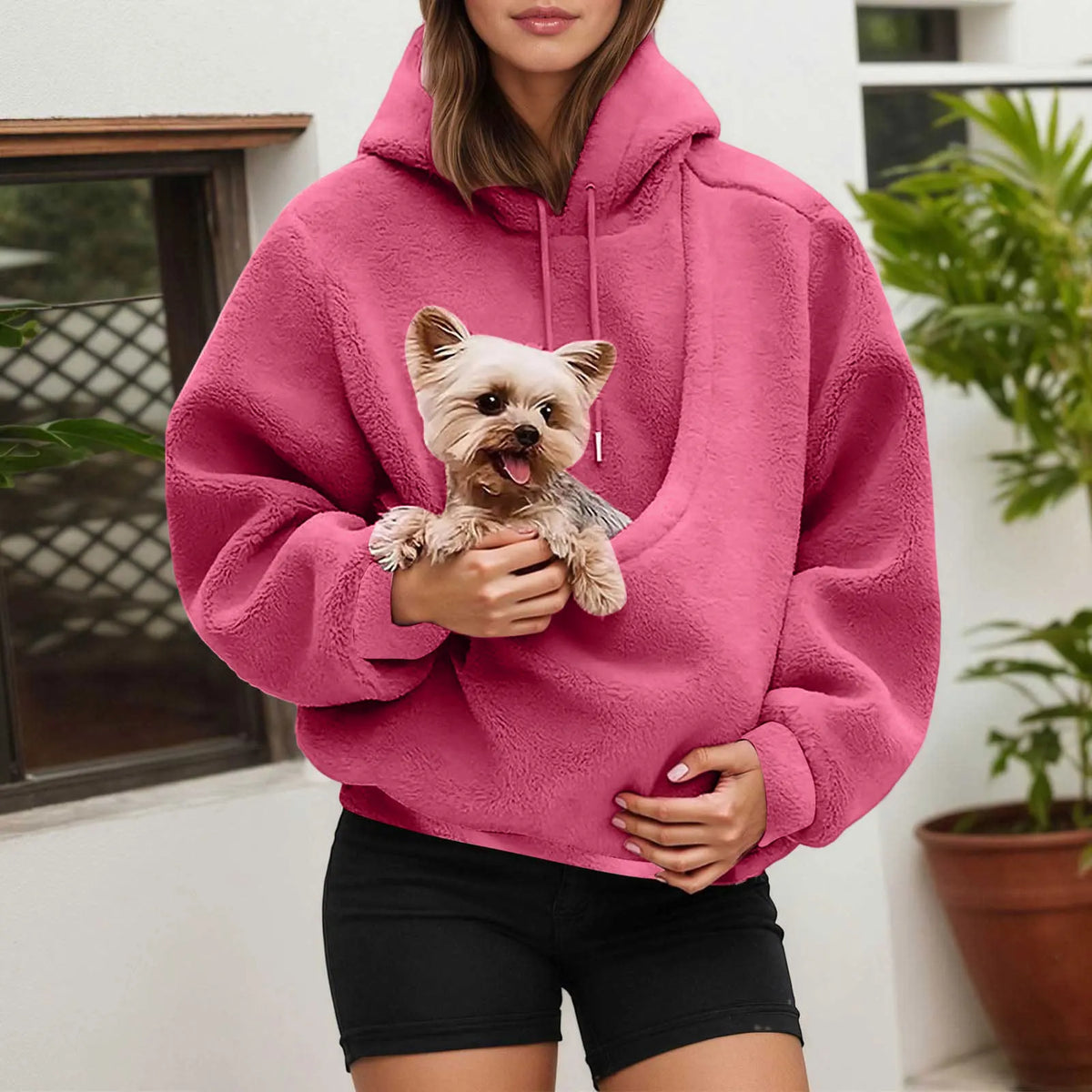 PAWVENA - Pet Pouch Hoodie for Hands-Free Cuddles