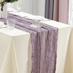 DRAPELLE - Gauze Table Runner for Softly Textured Tablescapes