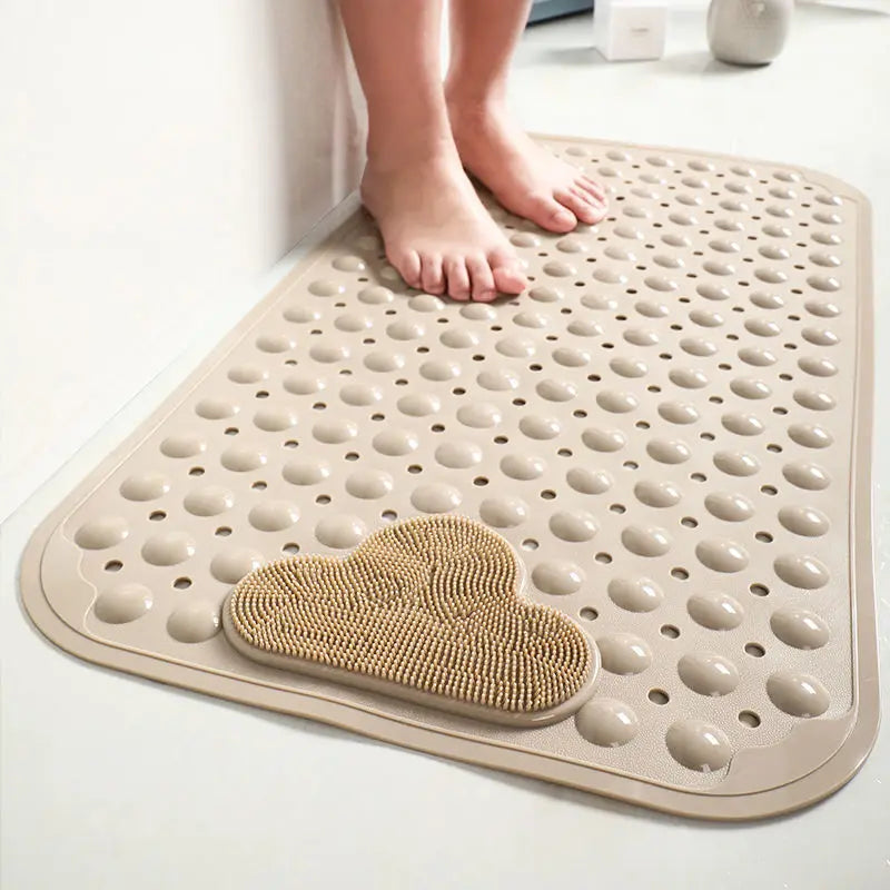 TREDORA - Textured Shower Mat for Steadier, Massaging Footing