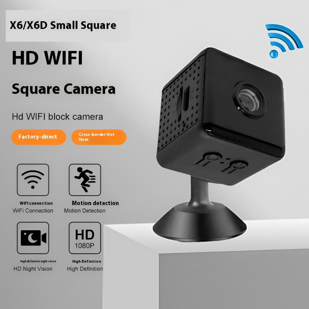 VELQIRA - Mini WiFi Security Camera for Discreet Indoor Monitoring