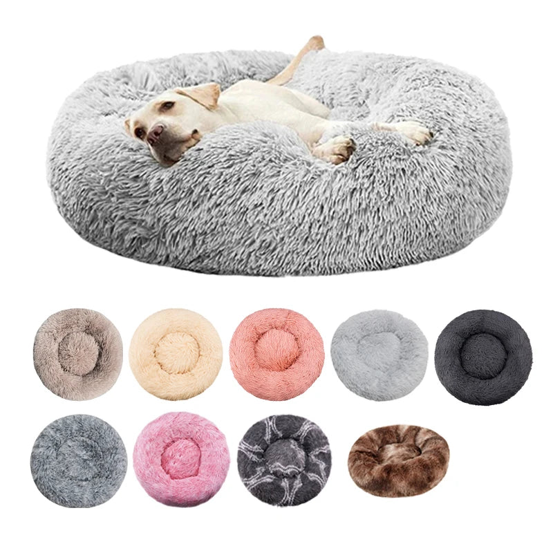 PAWVELLE - Plush Round Pet Sofa for Cozy Statement Seating