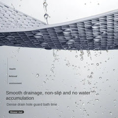 AQUVESSA - PVC Bath Mat For Steadier Footing In Wet Spaces