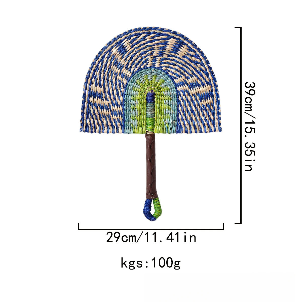 WOVELUNE - Woven Seagrass Fan Wall Art to Anchor Your Seating Area