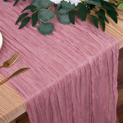 GAUZELLE - Cheesecloth Table Runner for Graceful Table Styling