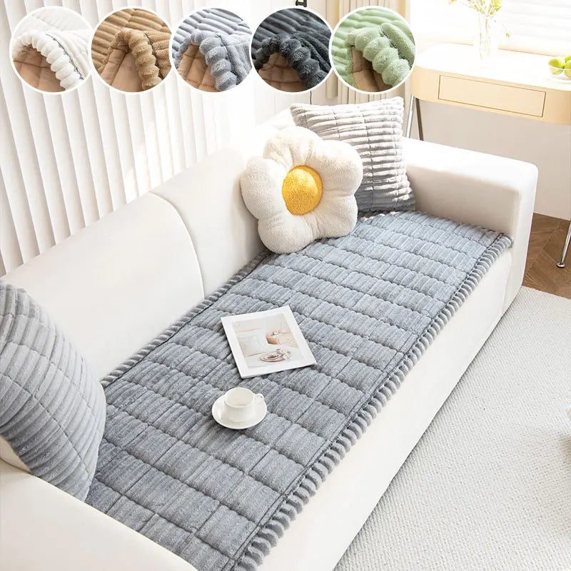 LOUNIVA - Flannel Sofa Cushion for Secure, Layered Comfort