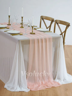 SHEERIVA - Sheer Table Runner for Elegant Occasion Tables